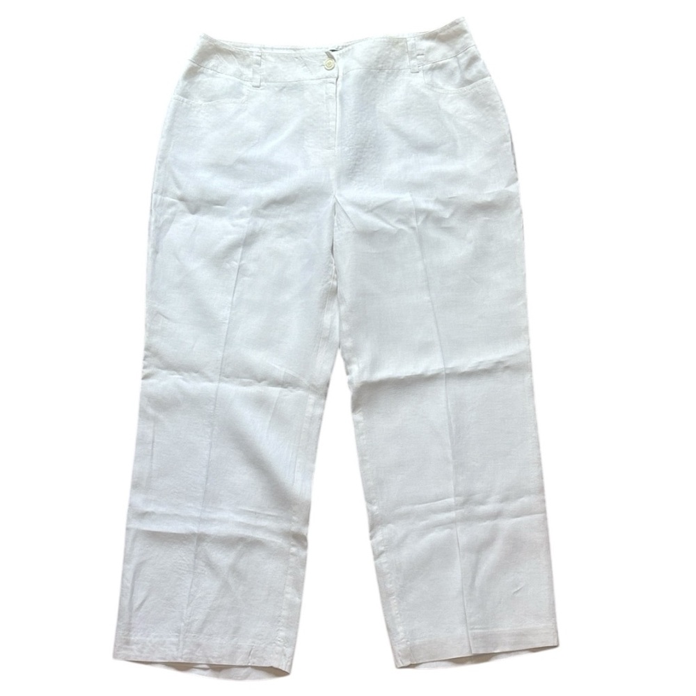 Style & Co White Linen Pants